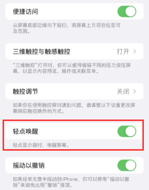 南澳苹果授权维修站分享iPhone轻点无法唤醒怎么办 