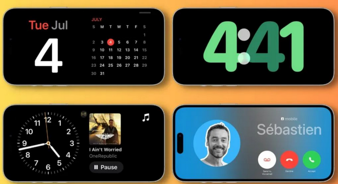 南澳苹果手机维修分享iOS17横屏充电待机显示有什么好处 