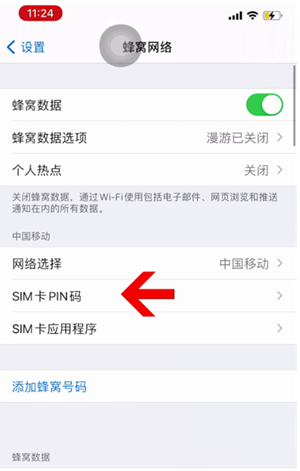 南澳苹果14维修网分享如何给iPhone14的SIM卡设置密码 