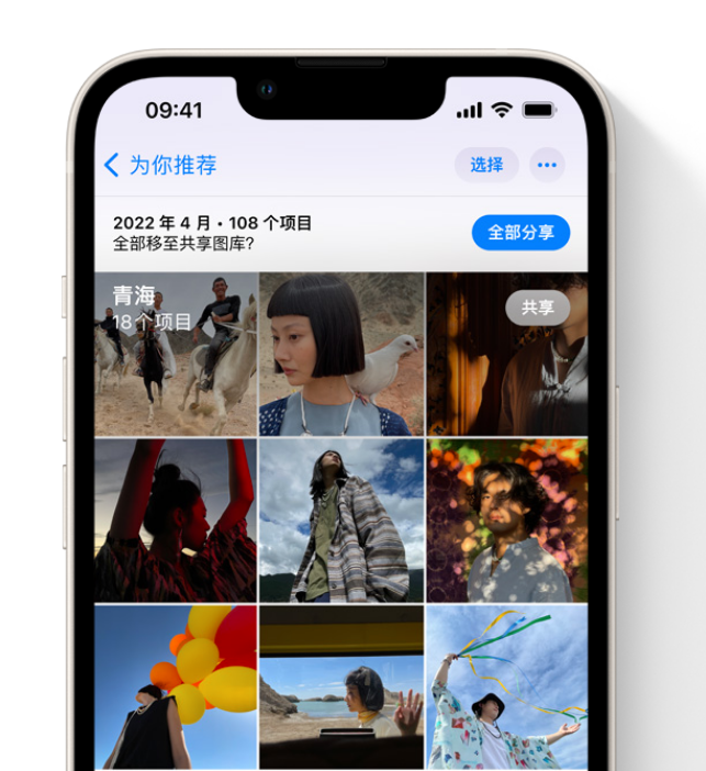 南澳苹果维修网点分享在 iPhone 上使用共享图库 