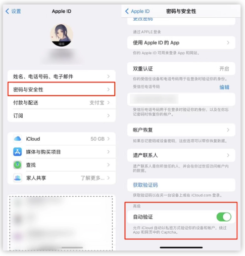 南澳苹果手机维修分享iOS 16 自动验证功能开启方法 