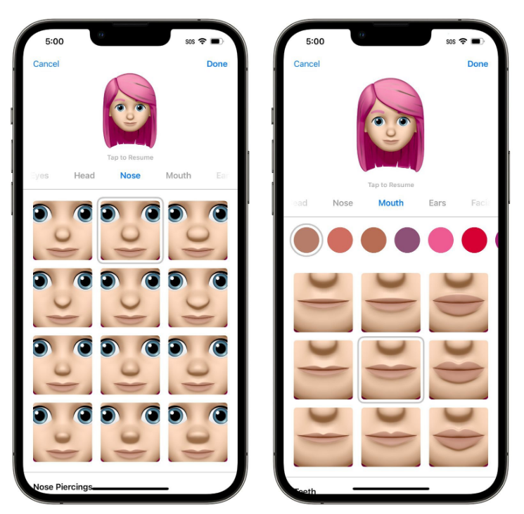 南澳苹果手机维修分享​iOS 16中的拟我表情有了哪些变化和升级 