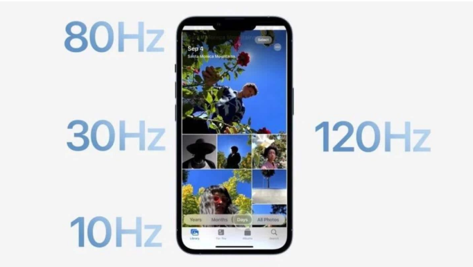 南澳苹果14维修分享iPhone 14有高刷吗 